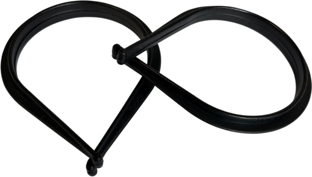 Craved Broekklemmen - Broekklem voor op de fiets - PVC - Set van 2 stuks - Zwart