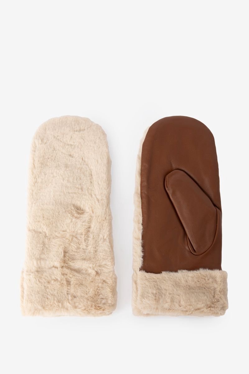Sissy-Boy - Beige fur wanten - S/M
