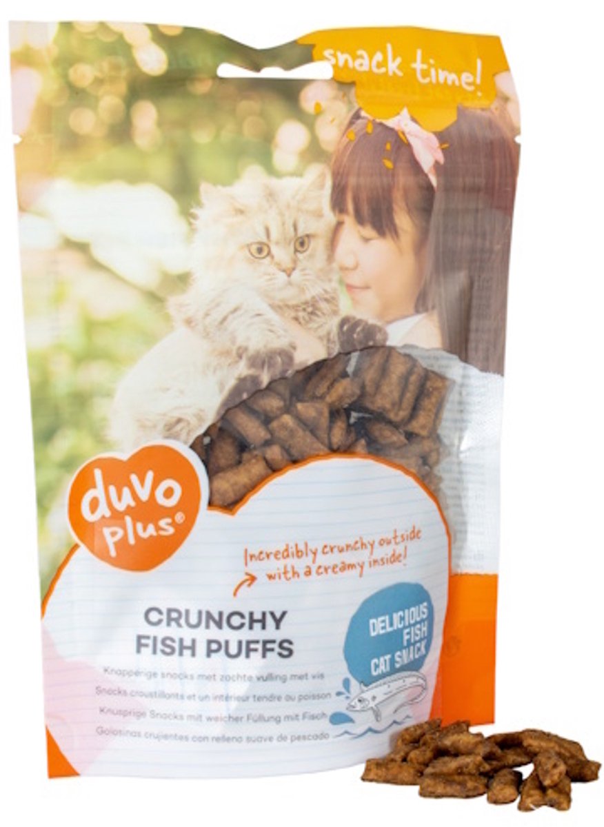 Duvo+ Knapperige Vis Puffs 50 gram