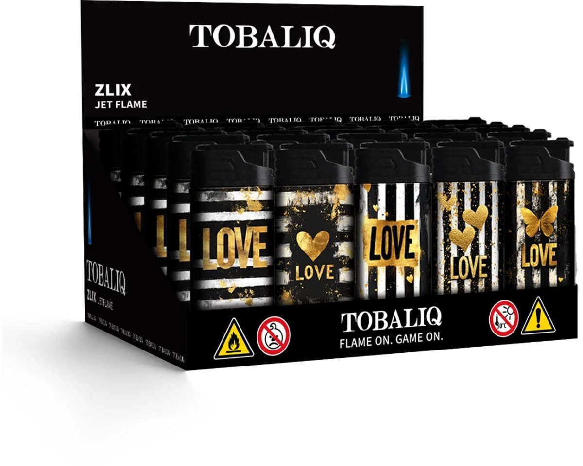 Jet Flame Aansteker - Design Zlix Love - Gasbrander - Aansteker - Navulbaar - Stormaansteker - Vuurwerk aansteker - BBQ - Gasaansteker
