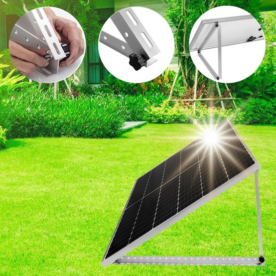 WARMFAY Beugel voor zonnepaneelverhoging tot 118 cm plat dak PV-zonnepaneel van Merkloos — afbeelding 4