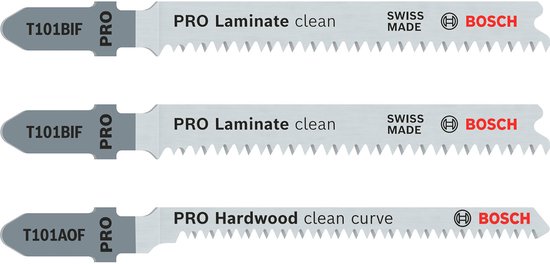 Bosch - 3-delige decoupeerzaagbladenset T 101 BIF; T 101 AOF