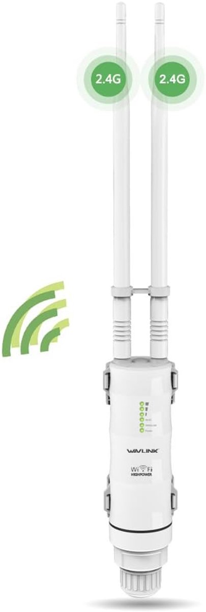 Buiten wifi-repeater met groot bereik en waterproof behuizing