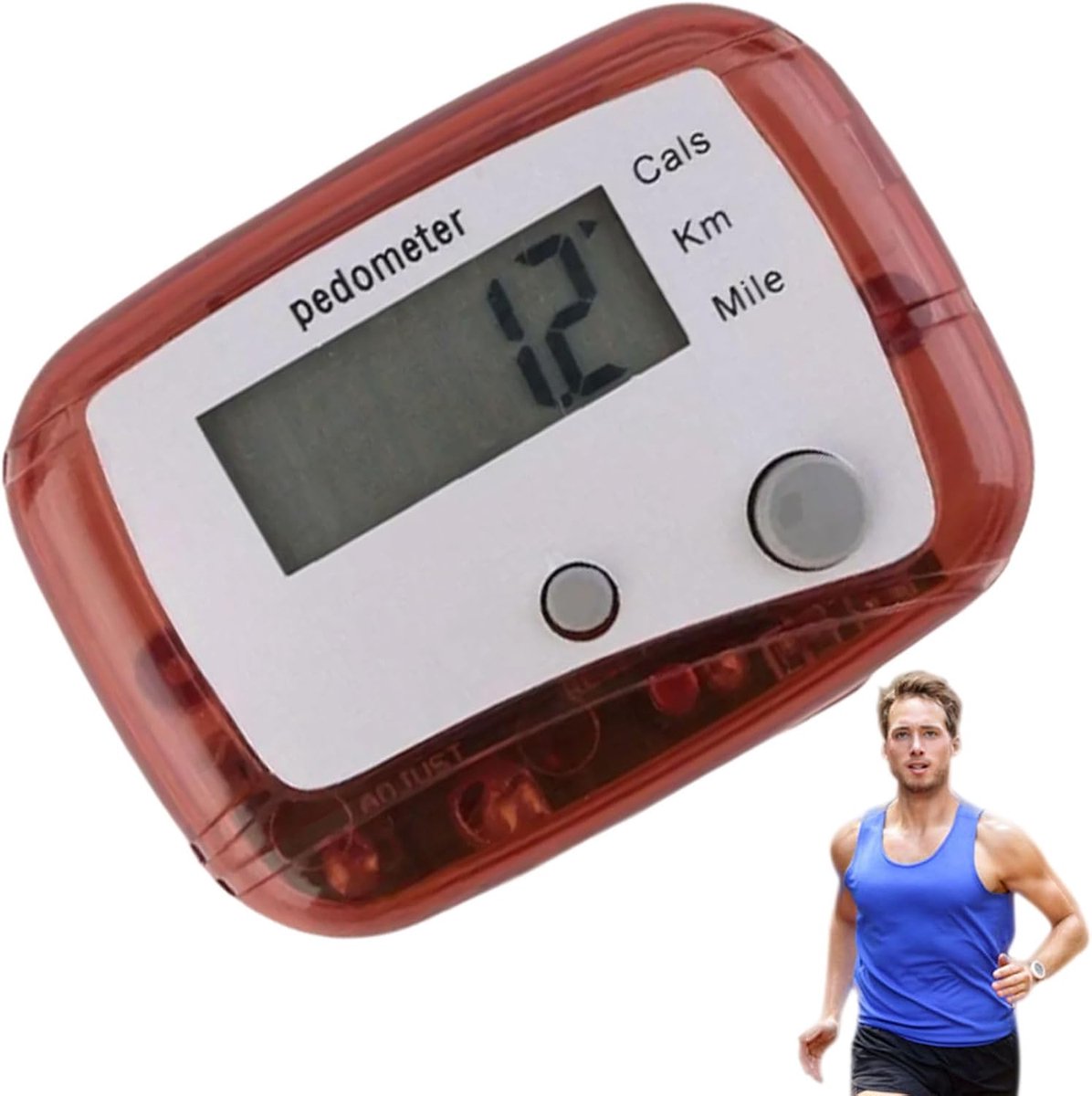 Digitale Stappenteller voor Wandelen met LCD-Display en Clip - Multifunctioneel en Duurzaam Ontwerp