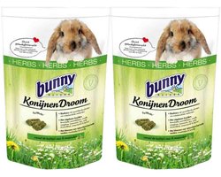 Bunny Nature Konijnendroom Herbs - 2 x 1,5 kg - Voordeelverpakking