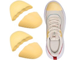 2 paar inlegzolen - Voor schoenmaat 39-40 - Dempende vullingen zorgen voor een goede pasvorm bij losse schoenen - Pas oversized schoenen aan - Universeel - Ideaal voor hoge hakken, casual, sport- en nette schoenen - Geel