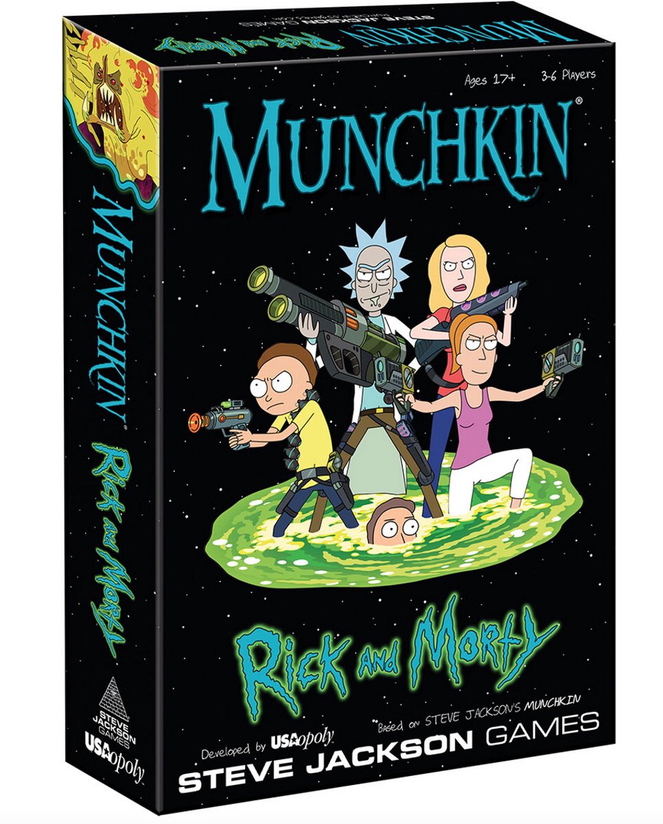 Usaopoly Munchkin Rick and Morty - Kaartspel voor 2-6 spelers