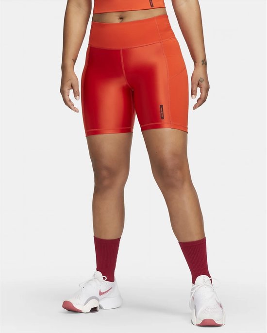 Nike pro - Dames - Gymshorts - Oranje - XXS van Nike — afbeelding 3