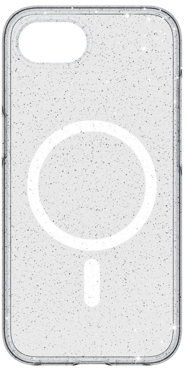 White diamonds hoesje geschikt voor Iphone 16e - Glitter cover - met Magsafe - Transparant