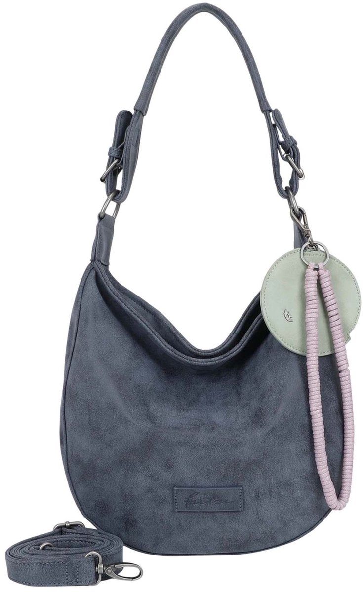 Fritzi aus Preußen schoudertas Fritzi Hobo Vintage Shoulder Bag True Blue donkerblauw