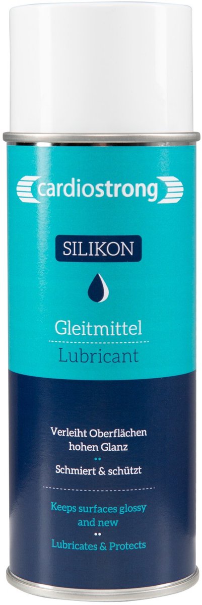 Fitshop Siliconenspray spuitbus 400 ml -Smeermiddel - Loopbanden - Krachstations - Fitnessapparatuur - Onderhoudsspray