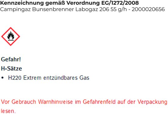 Campingaz - Laboratoriumbrander - Labogaz 206 - Regelbare vlam van Campingaz — afbeelding 3