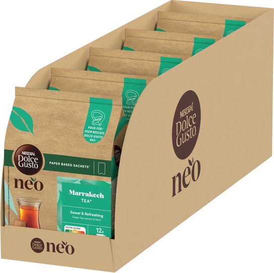 Sachets de thé NESCAFÉ Dolce Gusto NEO Marrakech - 5 x 12 sachets pour 12 tasses de thé