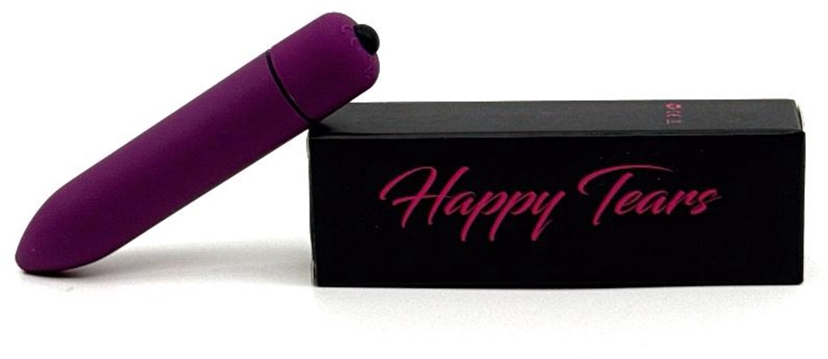 Happy Tears® | Mini Vibrator | Vibrators voor vrouwen | Dildo | Bullet | Krachtig | Massage | sex | Waterdicht | GSpot | Vagina | Clitoris stimulator | Donker-Paars |