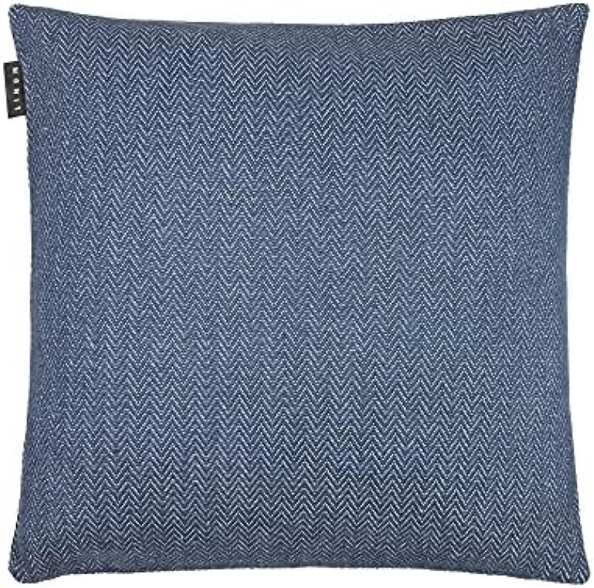 PromoHome Kussenhoes 50x50 cm - Visgraatpatroon met Rits Blauw