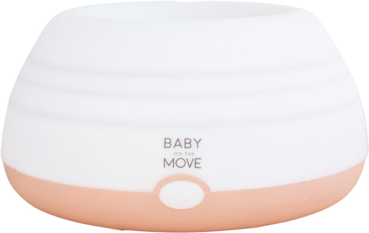 Owego - Humidifier - 2in1 Luchtbevochtiger & Nachtlichtje - Opvouwbaar - Draadloos (USB-oplaadbaar) - Blush