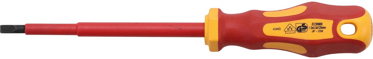 BGS VDE-schroevendraaier sleuf 5,5 mm bladlengte 125 mm - 4940