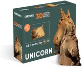 CARTONIC - Unicorn- Jouets 3D - Jouets - Puzzle - DIY- Créatif - Carton- Enfants et adultes - Puzzle 3D - Licorne