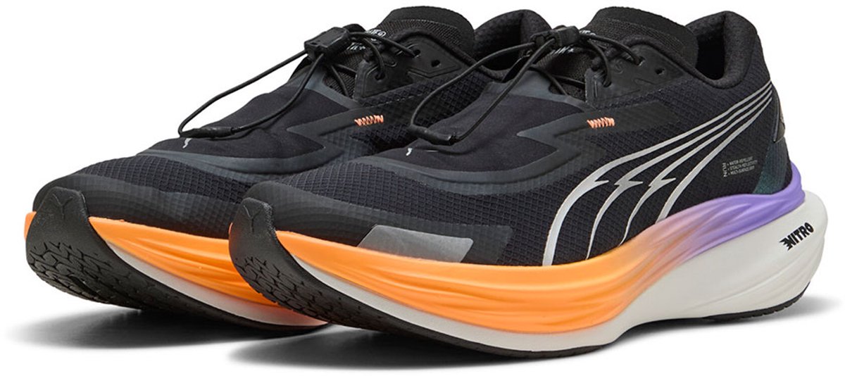 Puma Deviate Nitro 3 Wtr+ Hardloopschoenen 1/2 Man Zwart