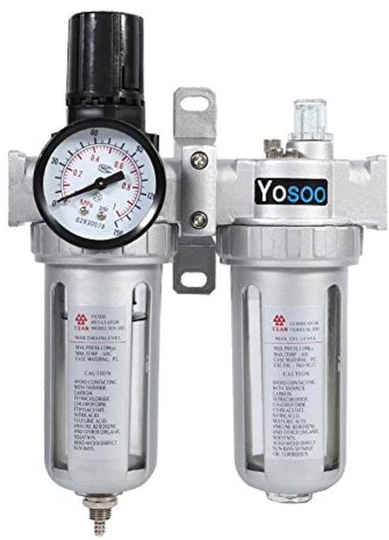 3/8 Perslucht Water Separator, Automatische Perslucht Regulator Water Separator en Perslucht Pneumatische Drukregelaar voor Luchtcompressor