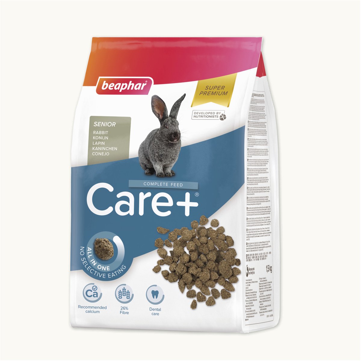 Beaphar care+ - Konijn - Senior - Anti-oxidanten - 1,5 kg