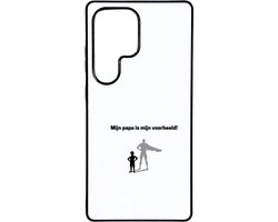 Hacebo® - mijn papa is mijn voorbeeld telefoonhoesje - Vader - goede voorbeeld papa - telefoonhoesjes - vader cadeautjes - vaderdag - verjaardag - geschenk - kado - vader artikelen - hoesje geschikt voor Samsung Galaxy S25 Ultra
