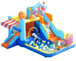 Betaalbare Goederen® Springkussen met glijbaan - springkussens - springkussen peuter - springkussen voor binnen - stormbaan - springkussens & ballenbakken