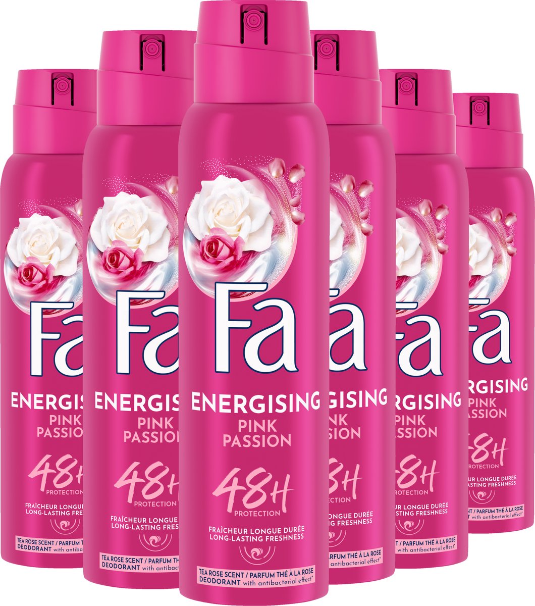 Fa Pink Passion Deo spray 6x 150ml - Grootverpakking