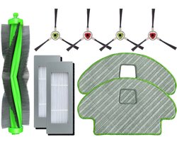 onderhoudsset robotstofzuiger - 9 stuks - geschikt voor iRobot Roomba Combo 113 - Onderhoudsset alternatief voor 4719025 - voor robotstofzuiger met dweilfunctie