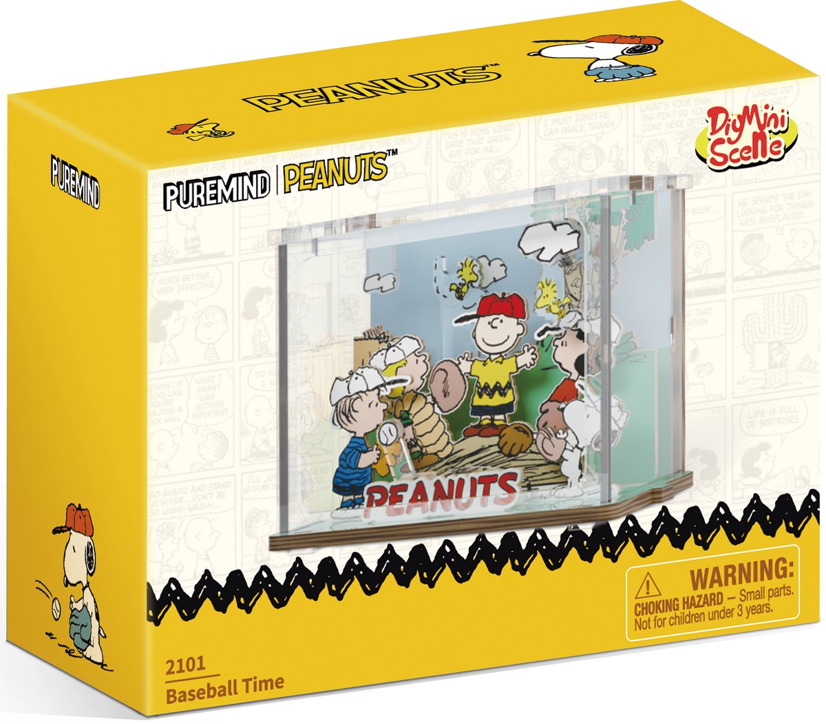 Pantasy Peanuts Puremind DIY Construction Mini Scene Baseball Time Model Kits