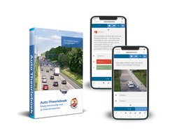 Omslag van Auto Theorieboek België 2026 Rijbewijs B met 3 maanden onbeperkt toegang tot Online Oefenvragen - De Theorieboer