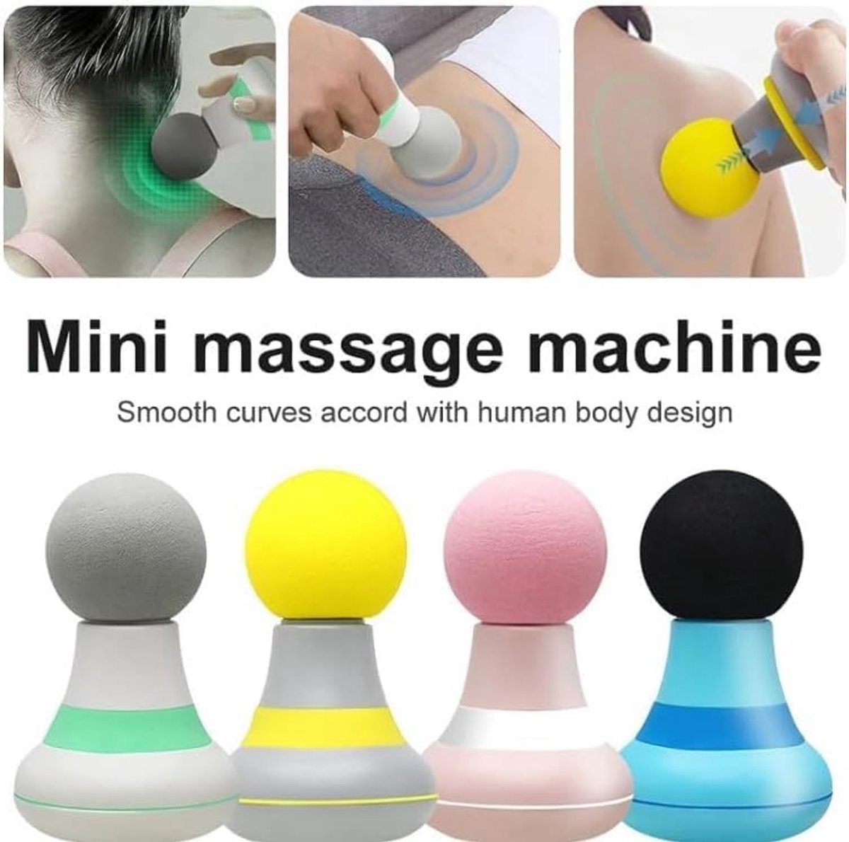 Shenzhen Haorui Mini Massage Gun Draagbaar met 6 Snelheden - afbeelding 2