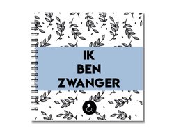 Invulboek Tweeling Zwangerschap | Ik ben zwanger | Botanical Blauw