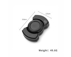 Adult 3-in-1 Fidget Toy, Fingertip Gyro, Spinner, Slider en Antwoord - Magnetische roestvrijstalen lagers voor ultra-stabiel draaien - De ultieme stress-verlagende, concentratie-verbeterende en gewoonte-brekende metgezel (Zwart)