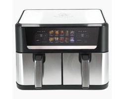 airfryer – 12Liter – 2800W – Heteluchtfriteuse – Dubbele Airfryer – 10 Programma’s – PFAS-Vrij – Royal Swiss®