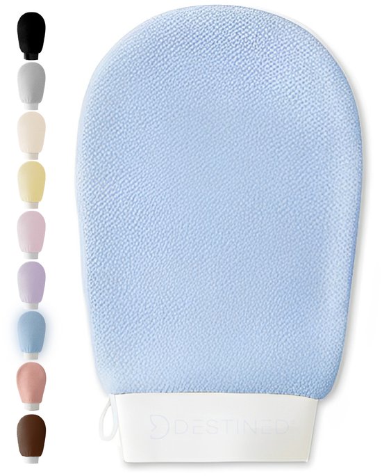 Destined® Exfoliating Glove - Scrub Handschoen - Lichaam & Gezicht - Scrub Detox - Verwijderen Van Dode Huidcellen - Ocean