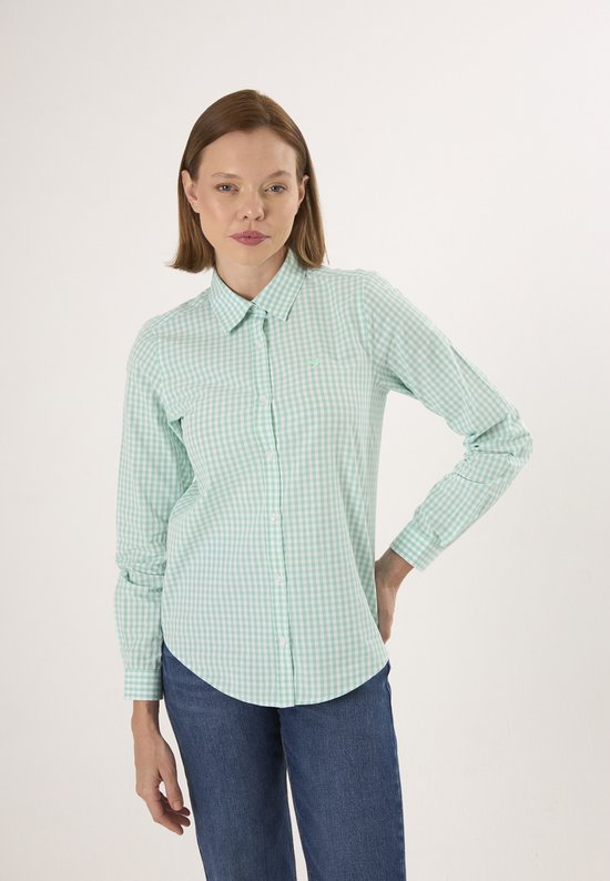 Chemise à carreaux Felix Hardy - Chemises - 100 % Katoen Femme Vert - M