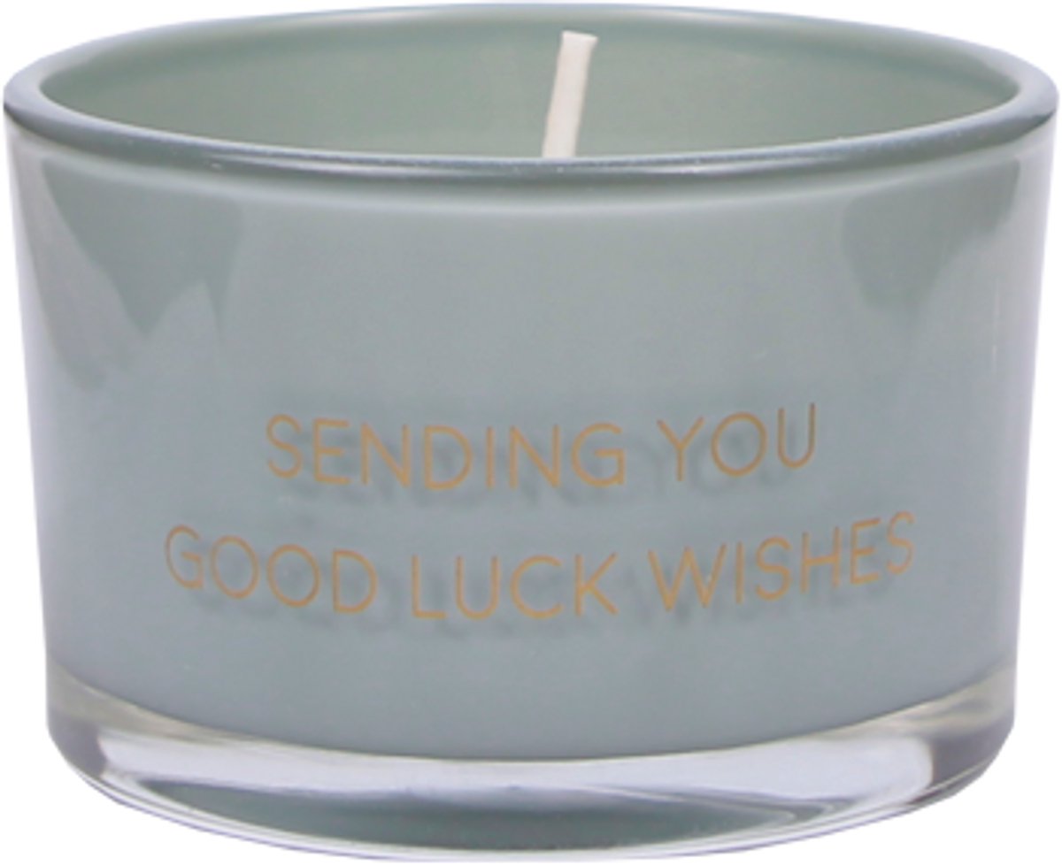 MY FLAME - Sojakaars met waxfiguurtje - SENDING YOU GOOD LUCK WISHES - Jasmin Luxe - Branduren: 25u