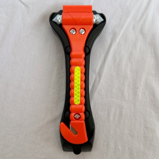 Veiligheidshamer - Noodhamer - 2 in een Safety Hammer & Gordelsnijder Veiligheidshamer - Noodhamer - 2 in een Safety Hammer & Gordelsnijder