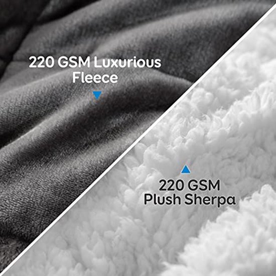 Stampdecal Extra lange draagbare deken, grote oversized sherpa comfortabele Snuggie voor volwassenen, vrouwen, Extra Long Adult