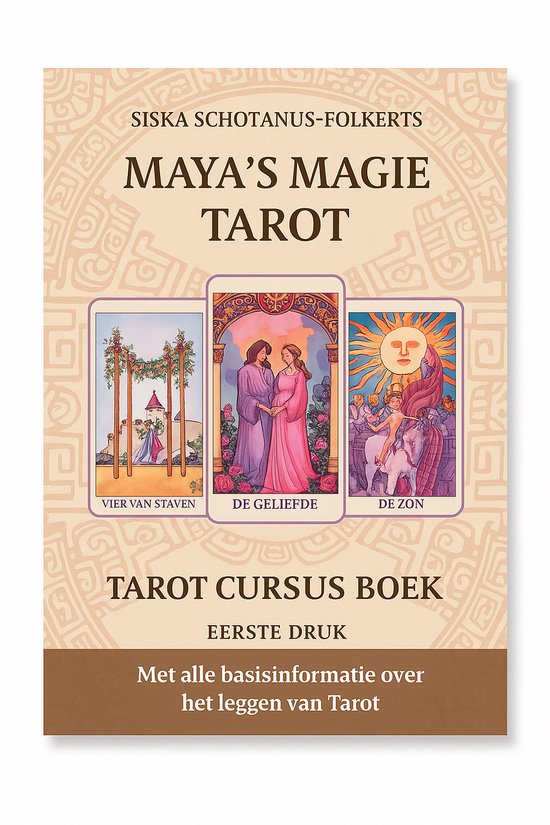 Tarot Set Compleet – 78 tarotkaarten + 2 tarot cursusboeken (rechtop & omgekeerd) – Maya Magie (Nederlands)