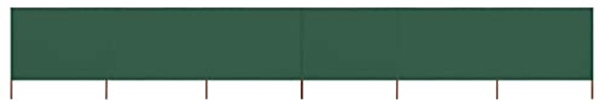 Opvouwbaar 6-delig windscherm voor strand, camping en tuin - 800 x 160 cm - groen