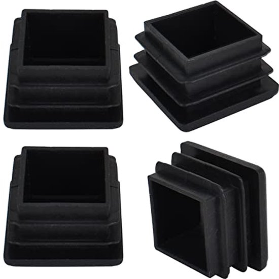 Buiskoppeling Vierkant Zwart | 25x25 mm