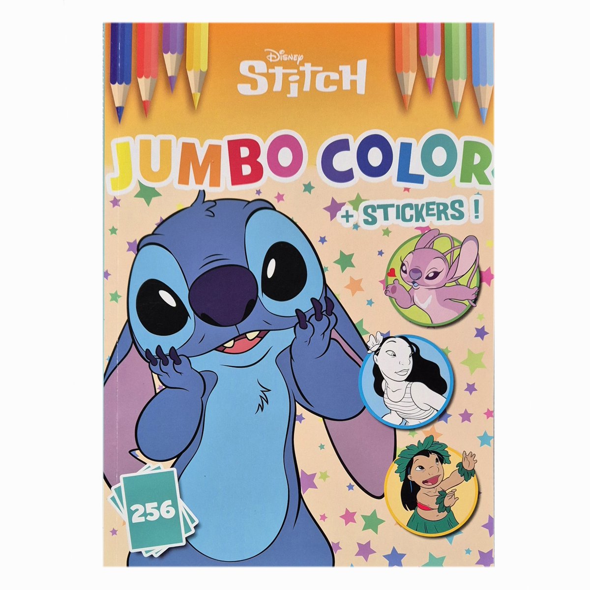 Disney Stitch XXL Kleur- & Stickerboek – 256 Pagina's Creatief Plezier - jumbo color - Lilo&Stitch