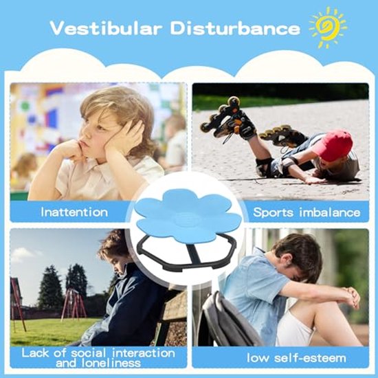Sensory Carousel Chair voor Kinderen - Draaistoel voor Fysieke Coördinatie en Balans — afbeelding 3