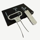 Mémoire® Wijnopener Deux Dents – Traditionele Kurkentrekker met Twee Tanden – Wijnopener in Geschenkverpakking - Perfect Cadeau voor wijnliefhebbers - Perfect voor Oude en Breekbare Kurken – Zachte Extractie zonder Beschadiging - Stijlvol design