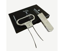 Mémoire® Wijnopener Deux Dents – Traditionele Kurkentrekker met Twee Tanden – Wijnopener in Geschenkverpakking - Perfect Cadeau voor wijnliefhebbers - Perfect voor Oude en Breekbare Kurken – Zachte Extractie zonder Beschadiging - Stijlvol design