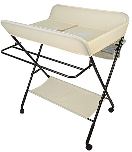Opvouwbare Baby Verschoontafel met Opslag - Ideaal voor Luiers en Baby Benodigdheden