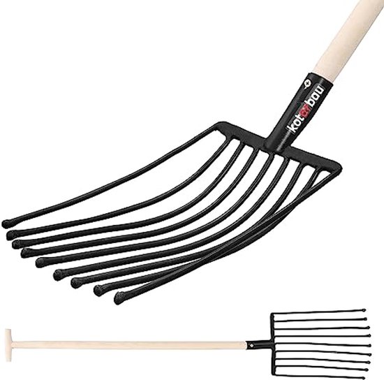 MM Eurotool Mestvork 4 Tanden Met 100 Centimeter Steel