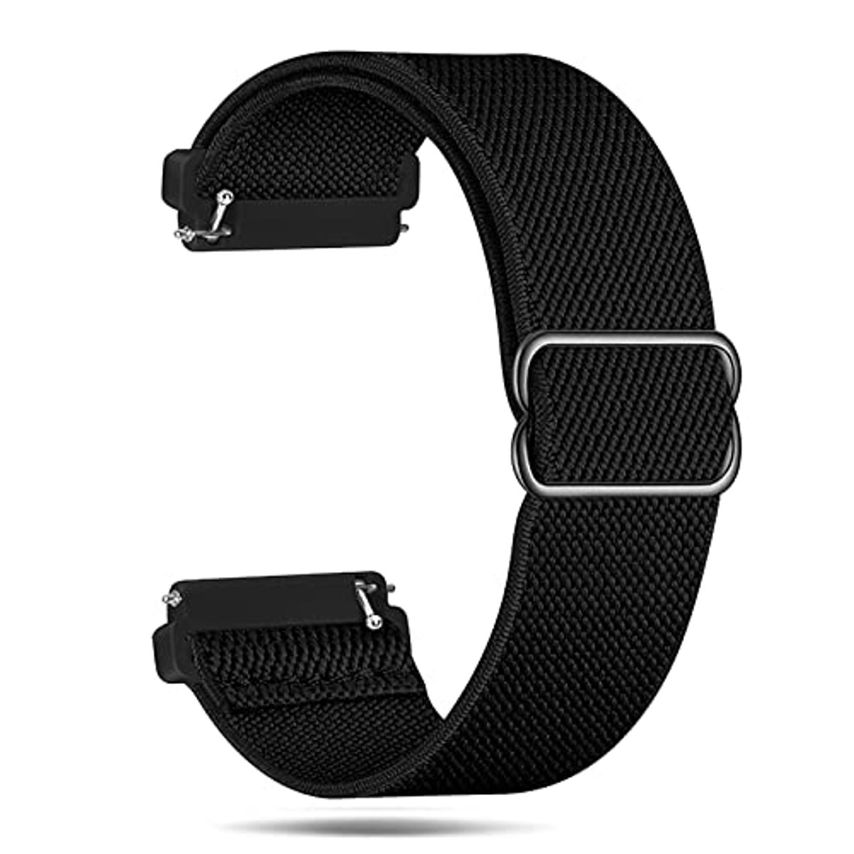 Elastische Nylon Horlogeband 20 mm - Universele Reservearmband voor Dames en Heren - Rekbaar Gevlochten